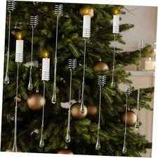 21 Set Christmas Candle Holder for Tree Vintage Traditional Metal Candleholder 