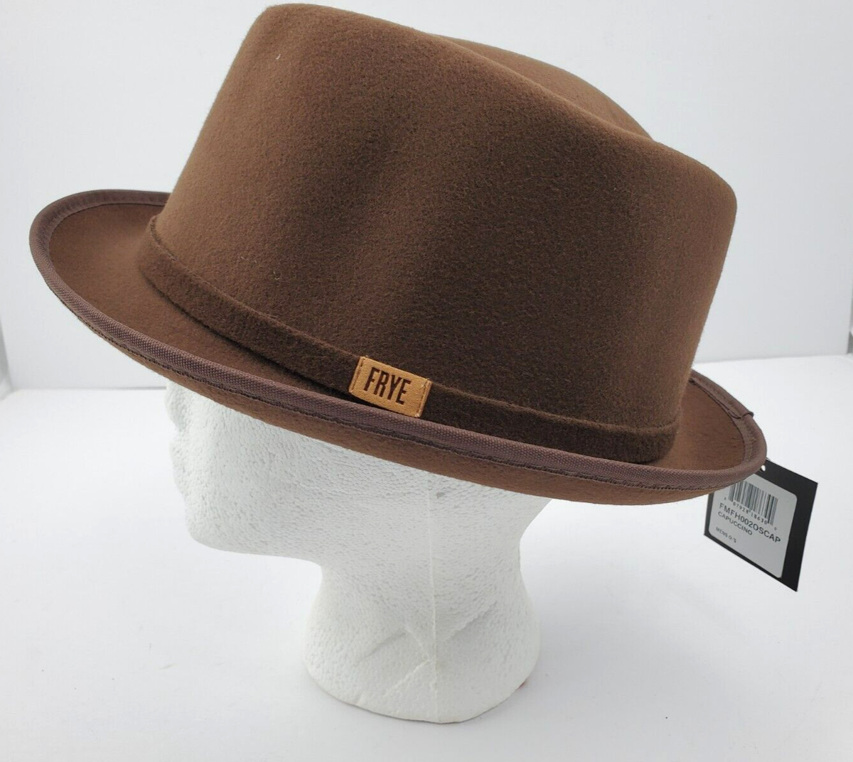 Frye Cappuccino Brown Stingy Brim One Size Men Fedora Hat 
