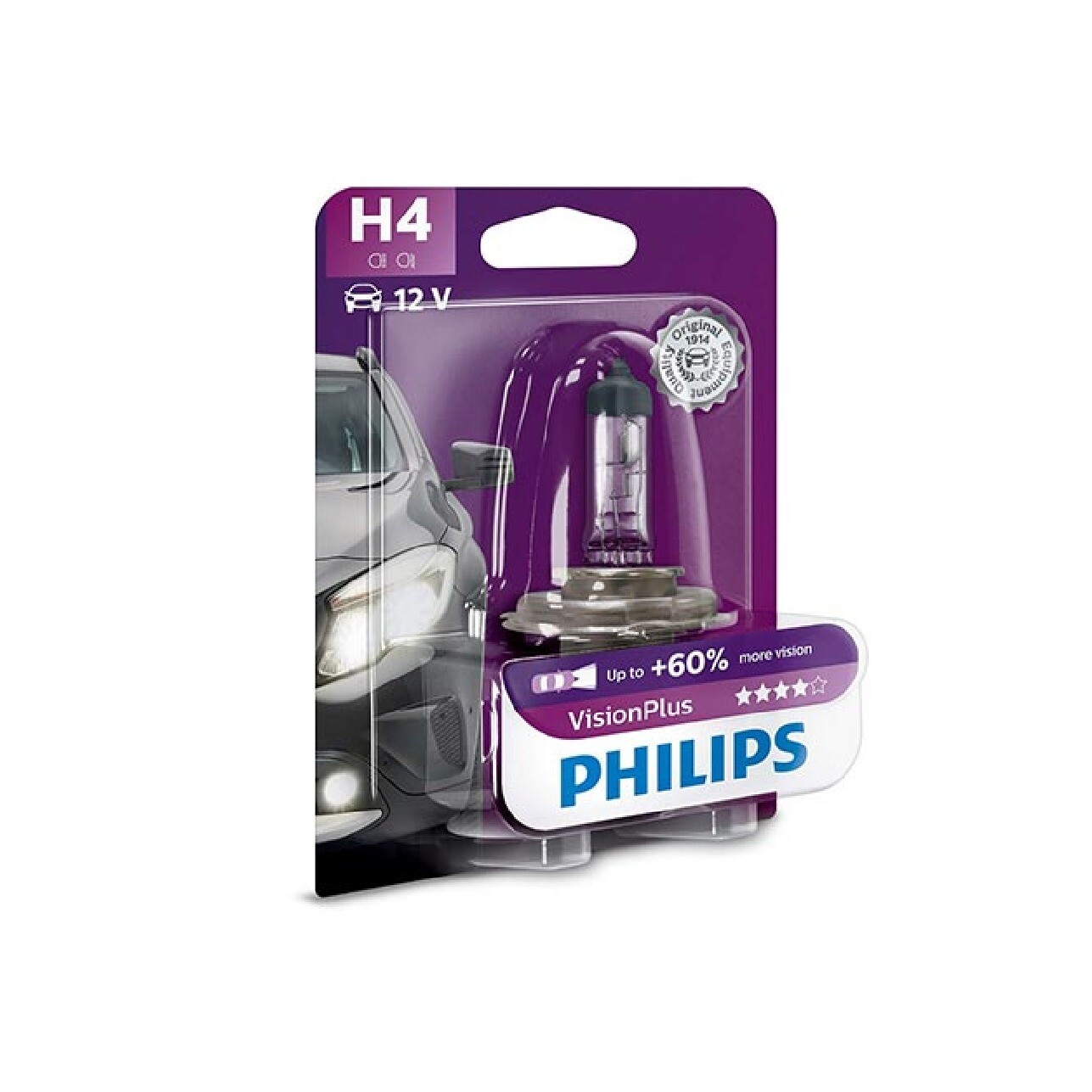 Philips Lampadina di ricambio H4 VISION PLUS - 12V 60/55W