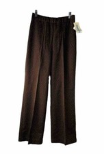 NOS VTG 70s Womens 16 Large Atomic Fleck High Rise Wide Leg Flare Pants Disco