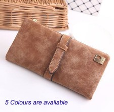 Lady Quality Leather Large Wallet Phone Case Belt Cardholders Purse Long Clutch 