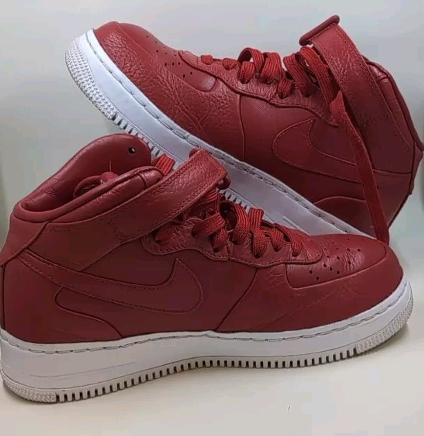 Nike Air Force 1 Mid Gym Red Mens 5.5 819677-600 LN2 2015 Clean