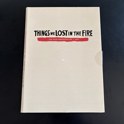 Things We Lost In The Fire FYC DVD Rare! 2007 Dreamworks Benicio Del Toro 
