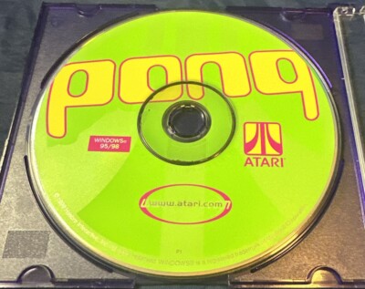 Pong Game Win 95/98 PC CD-ROM Atari Hasbro for Windows