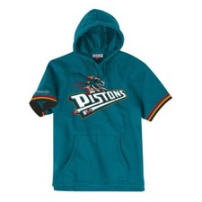 Mitchell  Ness NBA Youth Boys Detroit Pistons Short Sleeve French Terry Hoodie