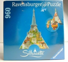 Ravensburger Silhouette Puzzles Eiffel Tower Paris 960 pieces New Factory Sealed