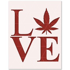 Weed Leaf Stencil 420, Cannabis, Marijuana, Pot, Stoner Art, Leaf, Smoke Decor