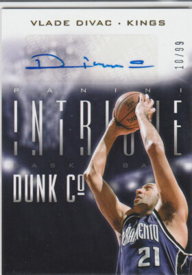 Autographed Vlade Divac Panini card /99