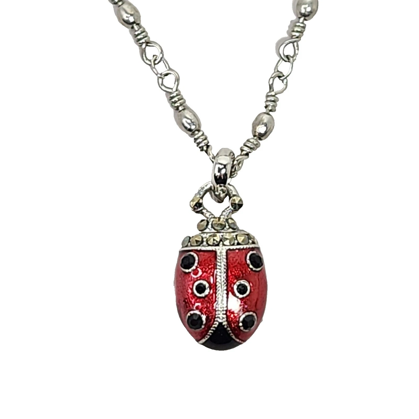 Marcasite Pendant Enamel Fashion Necklaces & Pendants