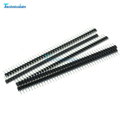 10Pcs Strip Tin PCB IC Breakable Female 40pin Single Row Round Header Socket
