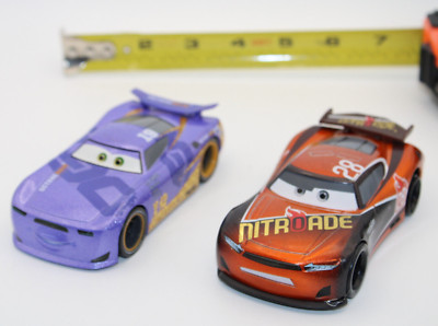 Disney Pixar Car Lot Octane Gain and Nitroade. Put together with Screws No Rivet