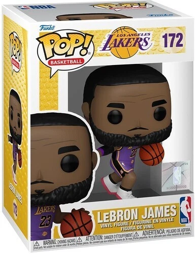 Funko Pop! NBA Los Angeles Lakers - Lebron James Figure #172 + Protector