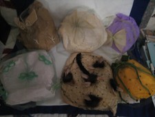 Lot of 6 Vintage 1960s netting veil hats for cocktail or church goers