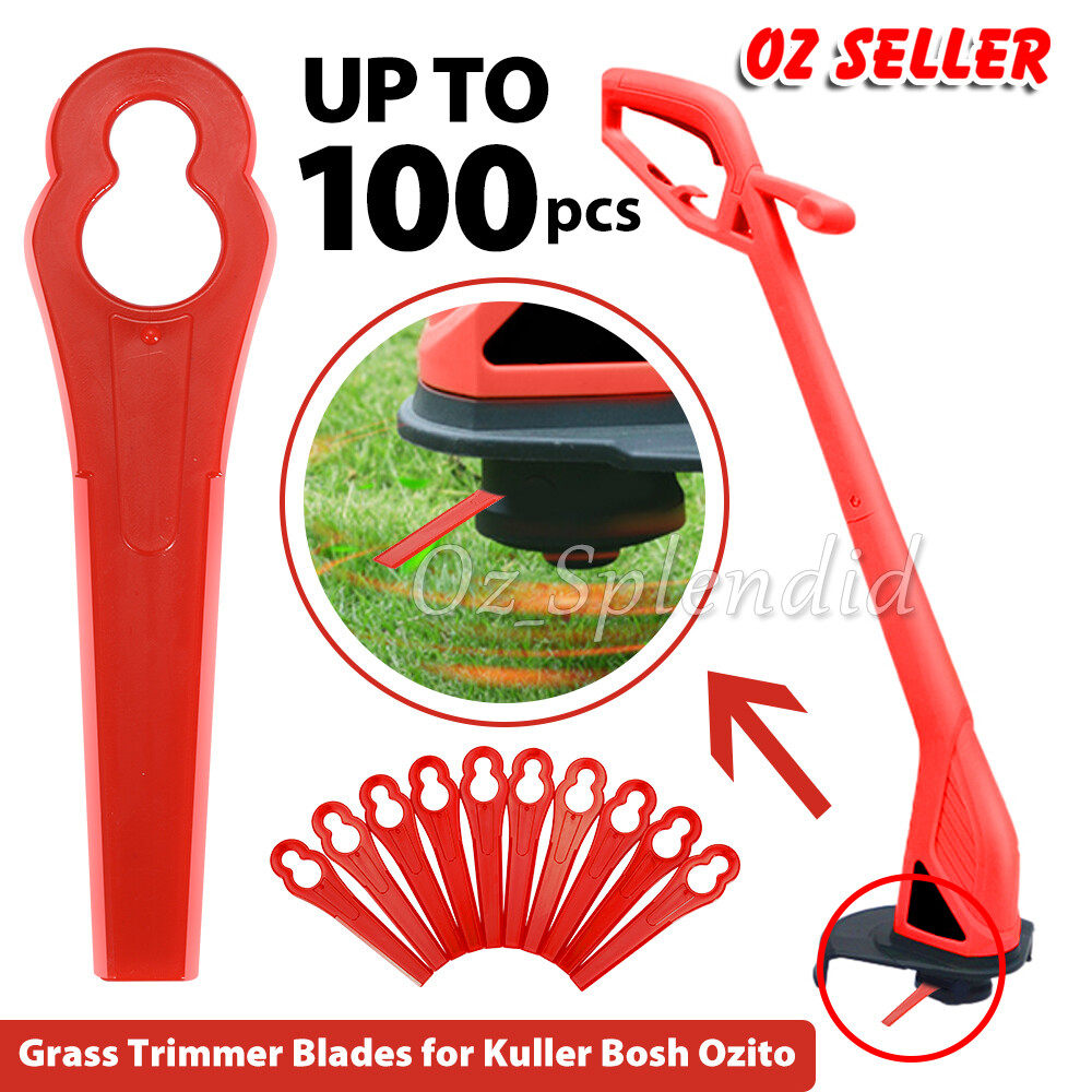 50/100Pcs Grass Trimmer Blades Plastic ozito Weed for KULLER BOSCH Brushcutter eBay