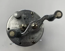 VINTAGE J.C. HIGGINS 4810 LEVEL WIND ENGRAVED FISHING REEL