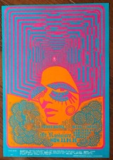 1967 BIG BROTHER JANIS JOPLIN FAMILY DOG AVALON FILLMORE CONCERT POSTER FD 93-1