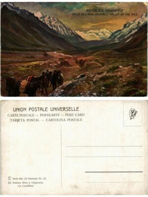 CPA AK ARGENTINA - Republica ARGENTINA - Valle del Inca (420122)
