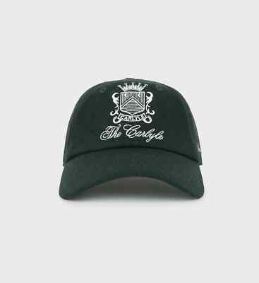 The Carlyle Hotel Forest Green Wool Crest Baseball Cap NEW RARE AUTHENTIC