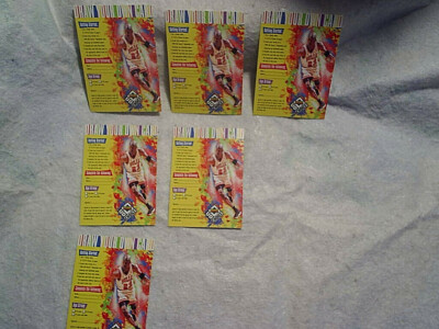 6-1998 MICHAEL JORDAN DRAW YOUR OWN CARDS BASKETBALL CARD LOT 