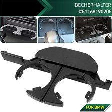f�r BMW 5er E39 1995-2003 GETR�NKEHALTER VORNE DOSENHALTER BECHERHALTER SCHWARZ
