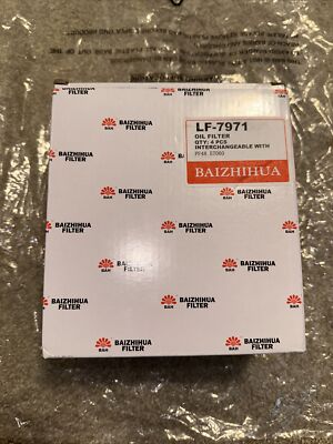 4 Pcs BAIZHIHUA LF-7971Premium Oil Filter Replaces PF48 57060