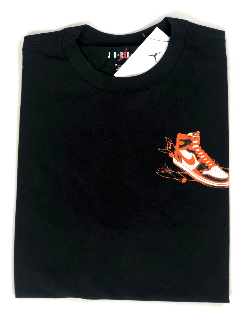NEW* Men's NIKE AIR JORDAN 'AJ 1' GRAPHIC T-SHIRTS BLACK (HQ8972