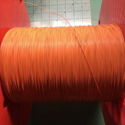 Raychem Tyco Hook Up Wire Orange 26 AWG 55A0111-26-3 600v Copper Tinned 100 FT 