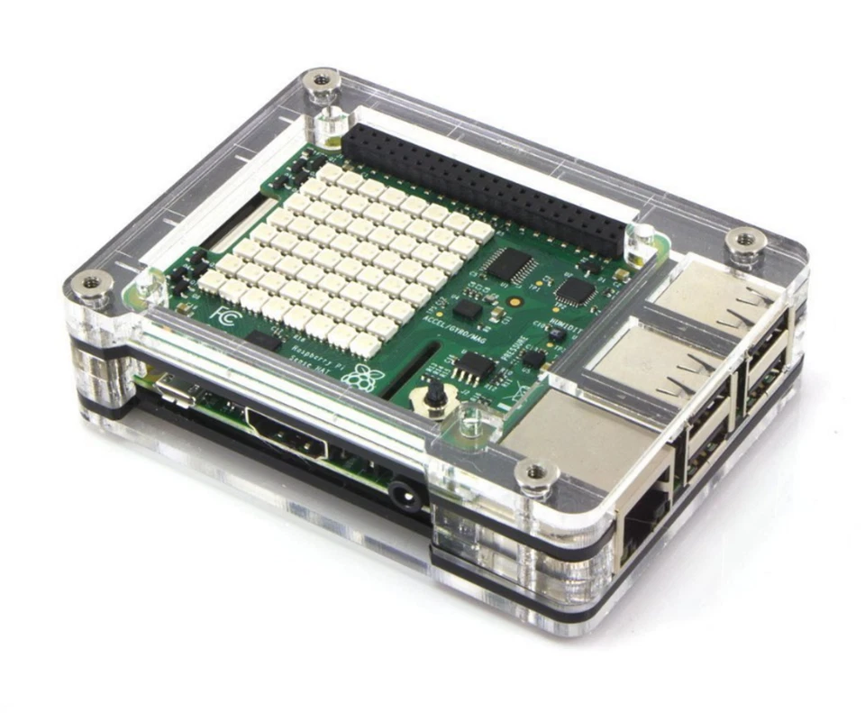 Zebra Tall Top HAT Black Ice Case~for Raspberry Pi 3B+, 3, Pi 2 and B+~by C4Labs - Image 3 of 4