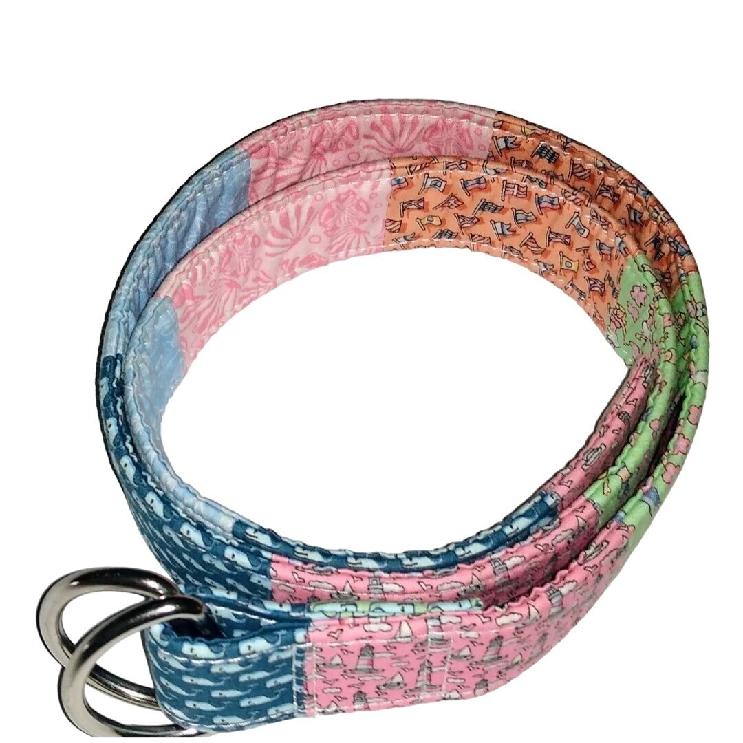 Vineyard Vines Patchwork D Ring Nautical Belt Siz… - image 3