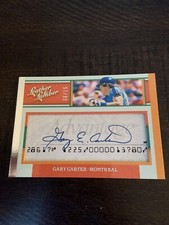 2019 PANINI LEATHER AND LUMBER GARY CARTER AUTO 6/15 🔥 EXPOS METS