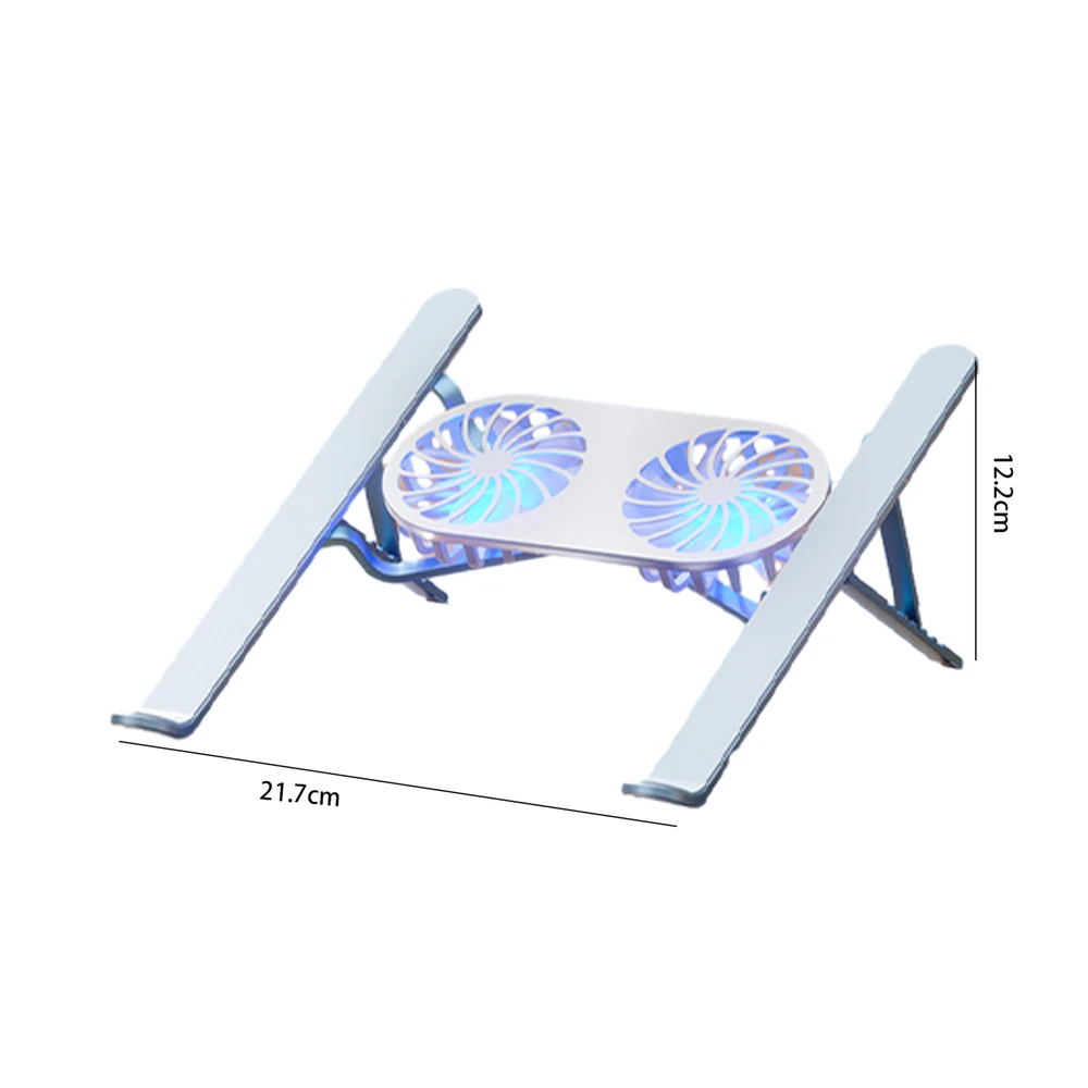 Laptop Stand with Fan Foldable Dual Cooling Fan Laptop Stand