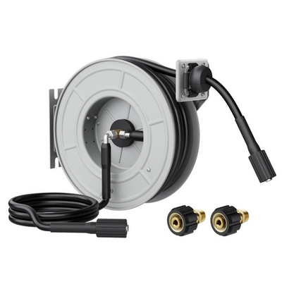 #ad Pressure Washer Hose Reel 65ft Power Washer Hose Reel Pressure Washer Retra... $260.84