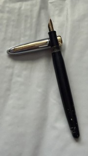 Wahl Eversharp Symphony Fountain Pen Clean And Ready For Ink Sac Chrome Cap Blue