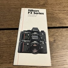 Nikon F3 Series The Choice Of Professionals Camera Brochure - 1988