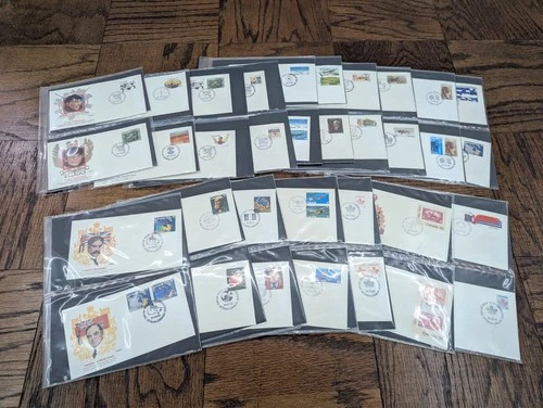 (89 Stamps + 70 Covers) Canada 1980-1982 First Day Cover Postmark Lot