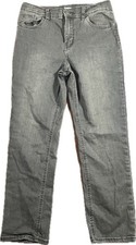 Oshkosh B'Gosh Boys Snap Button Adjustable Jeans Black Wash Size 12 Kids Denim