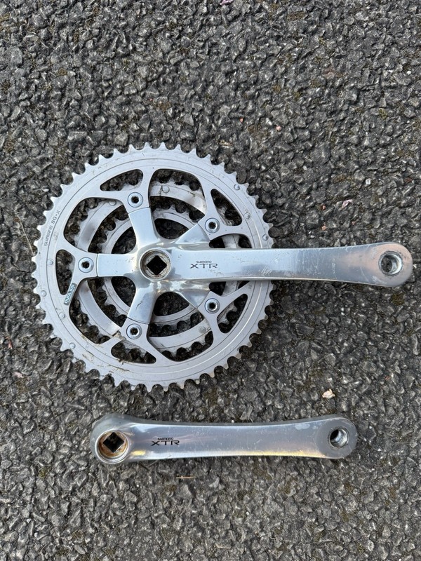 Shimano XTR M900 Crankset Chain Set Retro Mountain Bike Square Taper Cranks 175