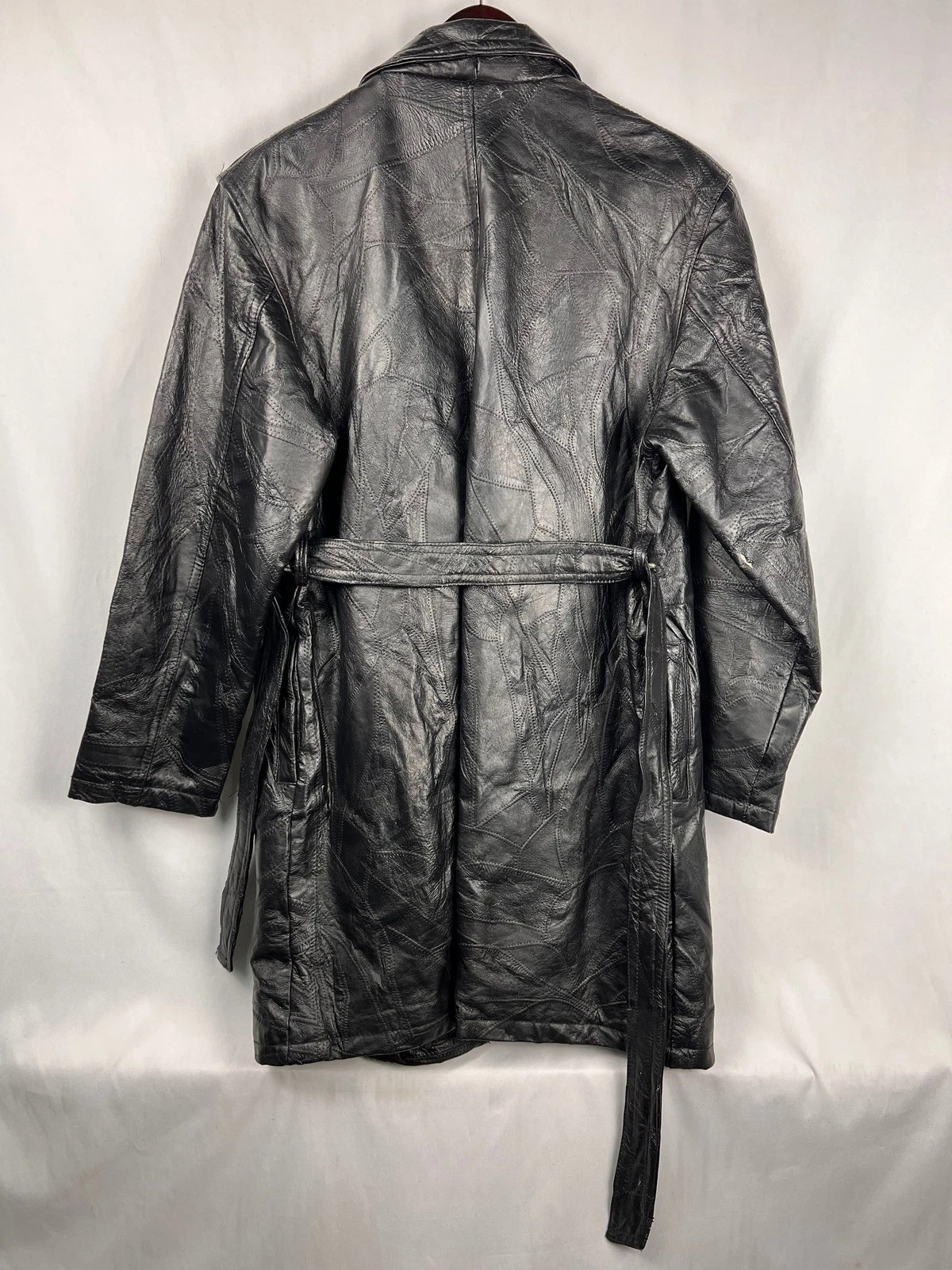 VTG Eel Leather Trench - product detail image 3