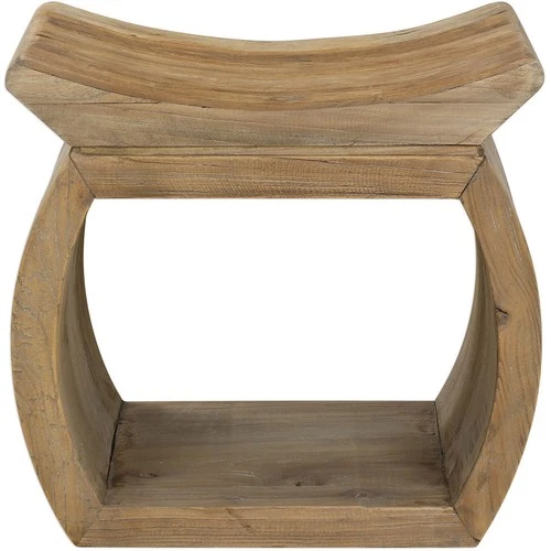 Uttermost 24814 Connor 17 inch Reclaimed Elm Wood Accent Stool - Picture 1 of 3