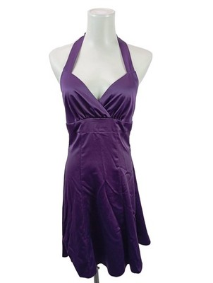 ORSAY Neckholderkleid Damen Kleid Gr. DE 38 lila Elegant