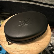 Black Hard Zippered Carrying Storage Case for Headphones/Earphones