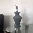 Vintage ,dark blue lamp , pottery (bulb not included ) — photo 9