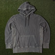 American Eagle Washed Gray Pullover Hoodie Size M