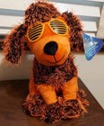 Whimsy NWT 2016 KellyToy Sugarloaf Toys Orange And Black Dog With Sunglasses — photo 1