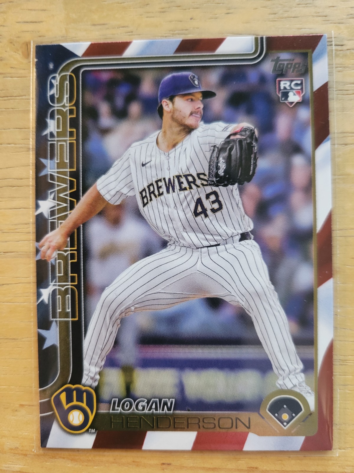 2025 Topps Update Logan Henderson /76 (RC) #US137 Independence Day. C