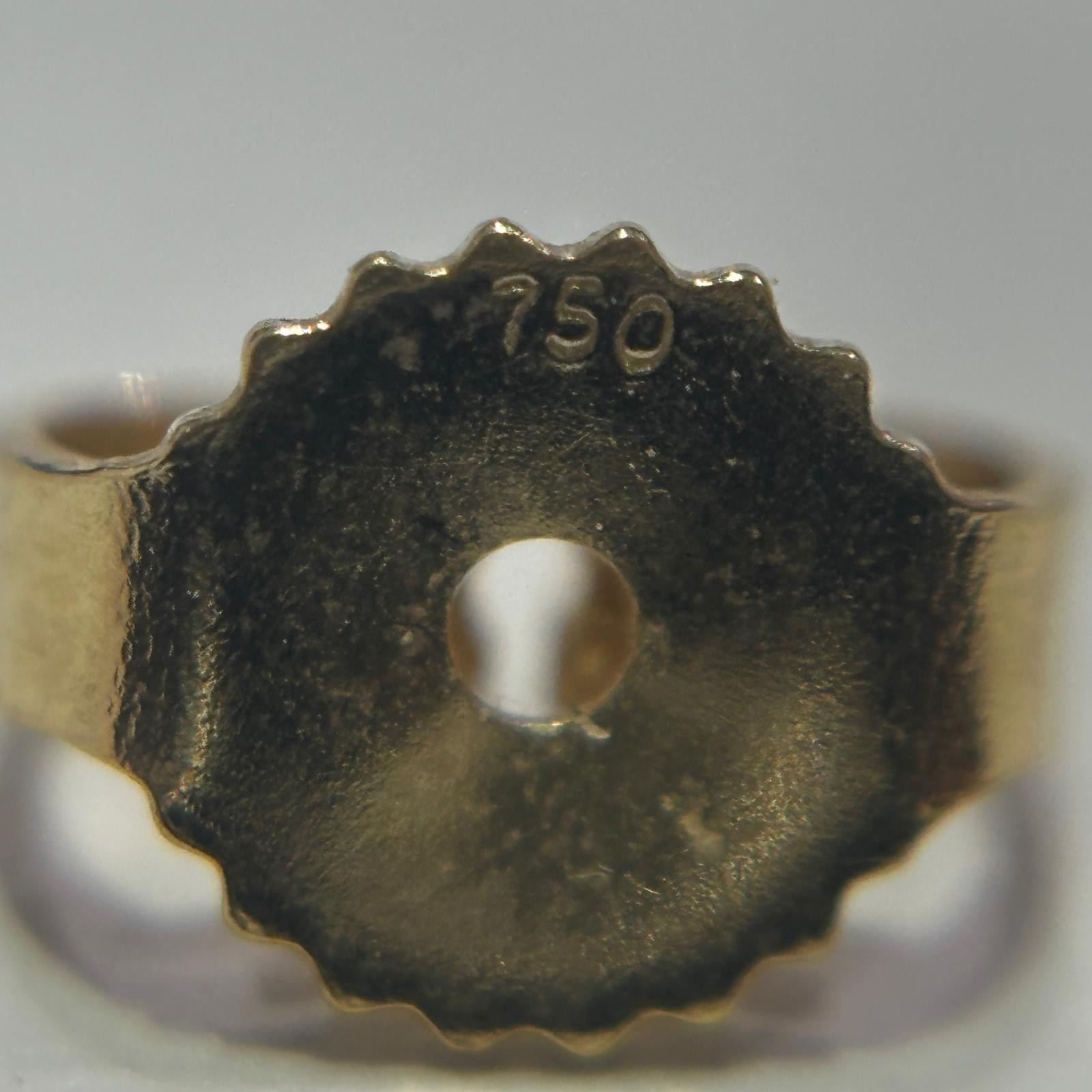 CHROME HEARTS 22K No2 CH PLS 1DIA CH Plus stud earrings with one diamond gol... thumbnail 11