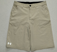NEW Under Armour Amphibous Short Boys 18 28W Beige Hybrid Surf Swim Casual Beach