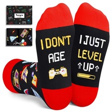 Gamer Gifts Teen Boys Men Gaming Socks For Kids Aged 4-18 Video Game Ideas