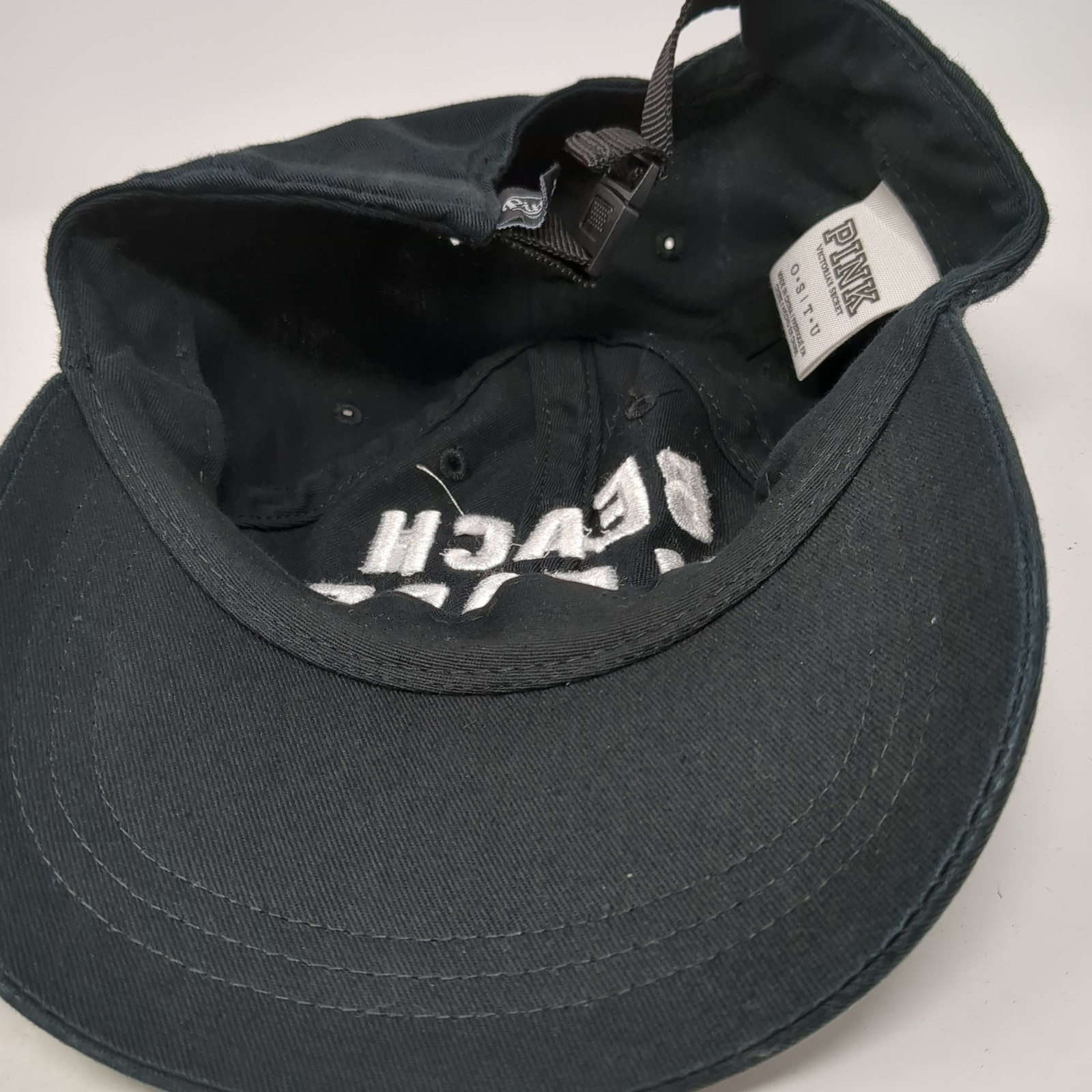 Beach Please Slideback Baseball Cap Black OS Embr… - image 7