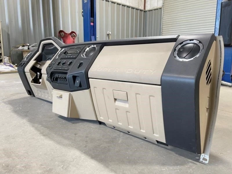 08-10 Conjunto de tablero de instrumentos Ford F450 F350 Super Duty 6,4 L 4x4 XLT 2 tonos negro tostado Foto 4 de 4